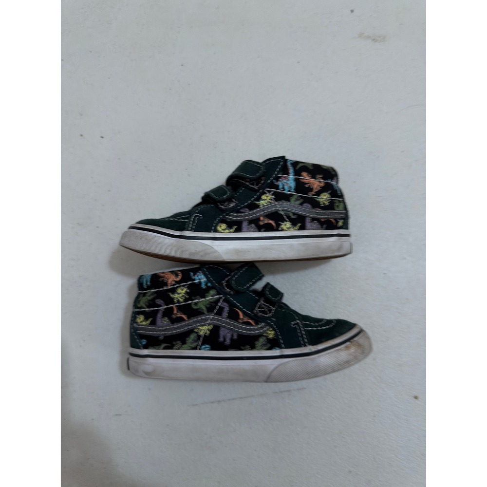 Vans Sk8-Mid Reissue V Dinosaur Green Size 10.0 Toddler #3079
